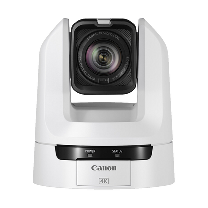 Canon CR-N100 4K NDI PTZ Camera with 20x Zoom (Titanium White)