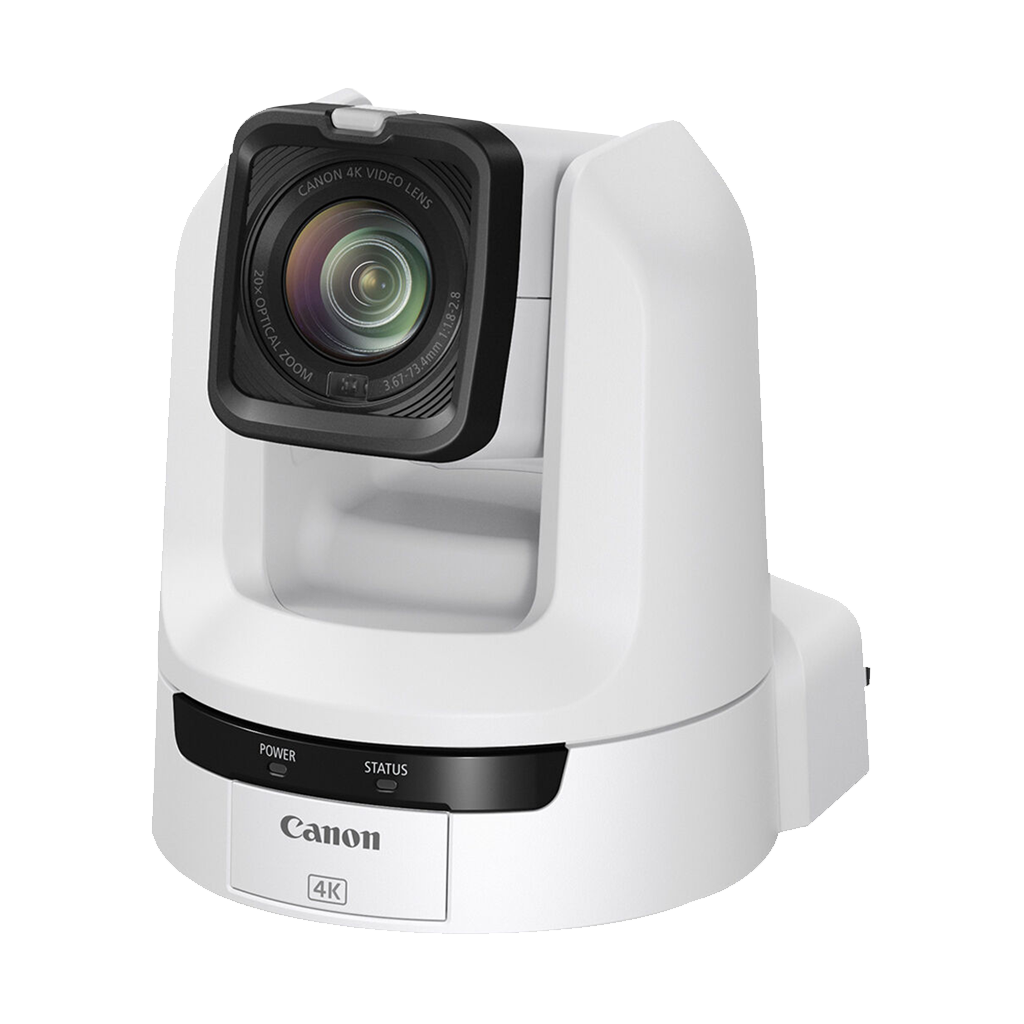 Canon CR-N100 4K NDI PTZ Camera with 20x Zoom (Titanium White)