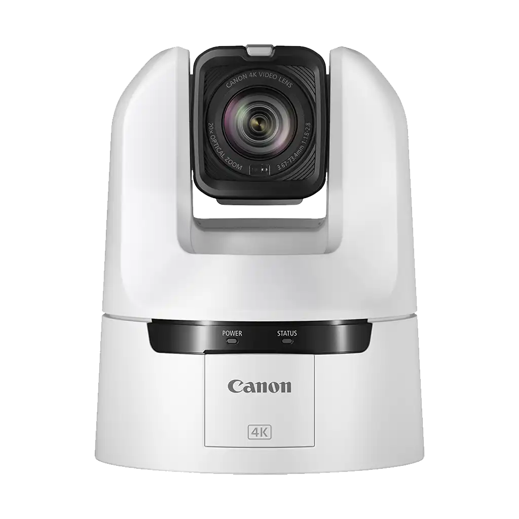 Canon CR-N350 4K NDI PTZ Camera with 20x Zoom (Titanium White)