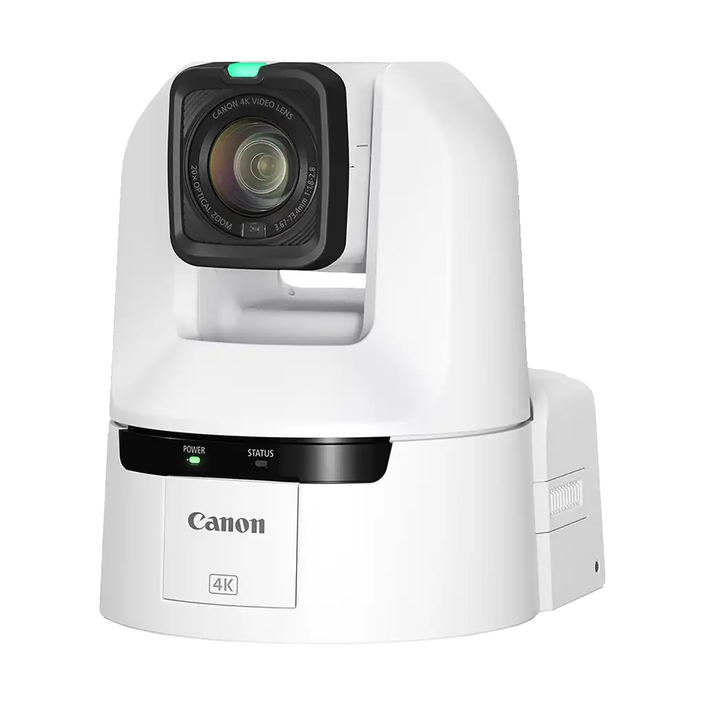 Canon CR-N350 4K NDI PTZ Camera with 20x Zoom (Titanium White)