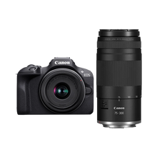 Canon EOS R100 Mirrorless Camera with RF-S 18-45mm and RF 75-300mm Lens