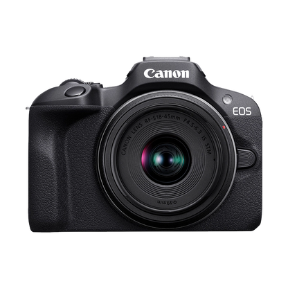 Canon EOS R100 Mirrorless Camera with RF-S 18-45mm Lens