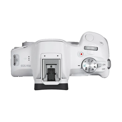 Canon EOS R50 ホワイト Canon EOS R50 Mirrorless Camera Body (White) - Orms Direct - South