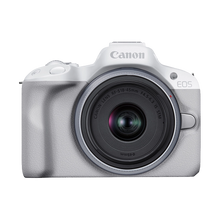 Canon EOS R50 Mirrorless Camera with 18-45mm Lens (White)