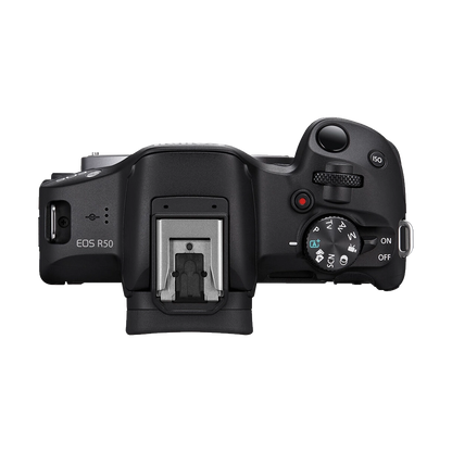 Canon EOS R50 Mirrorless Camera with 18-45mm Lens with Bag and SD Card