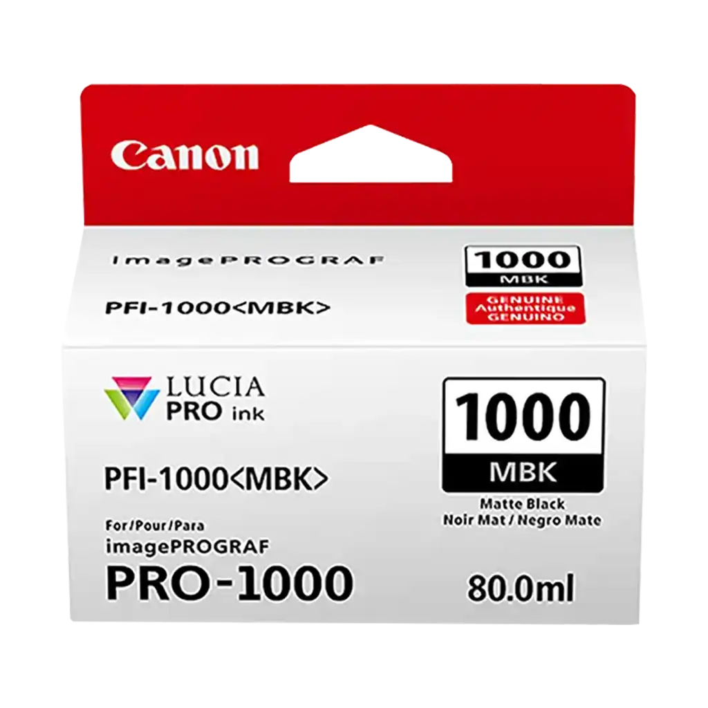 Canon PFI-1000 MBK LUCIA PRO Matte Black Ink Tank (80mL)