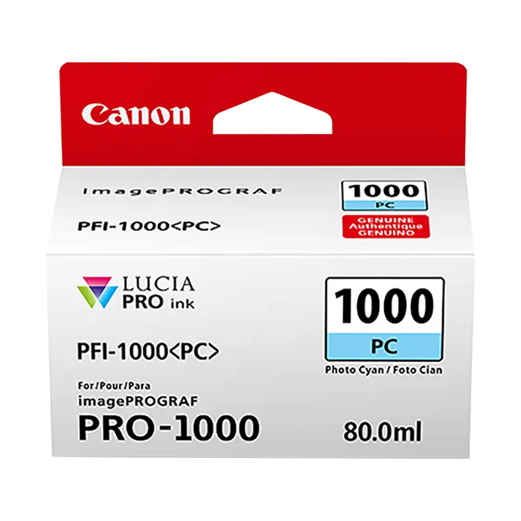 Canon PFI-1000 PC LUCIA PRO Photo Cyan Ink Tank (80mL)
