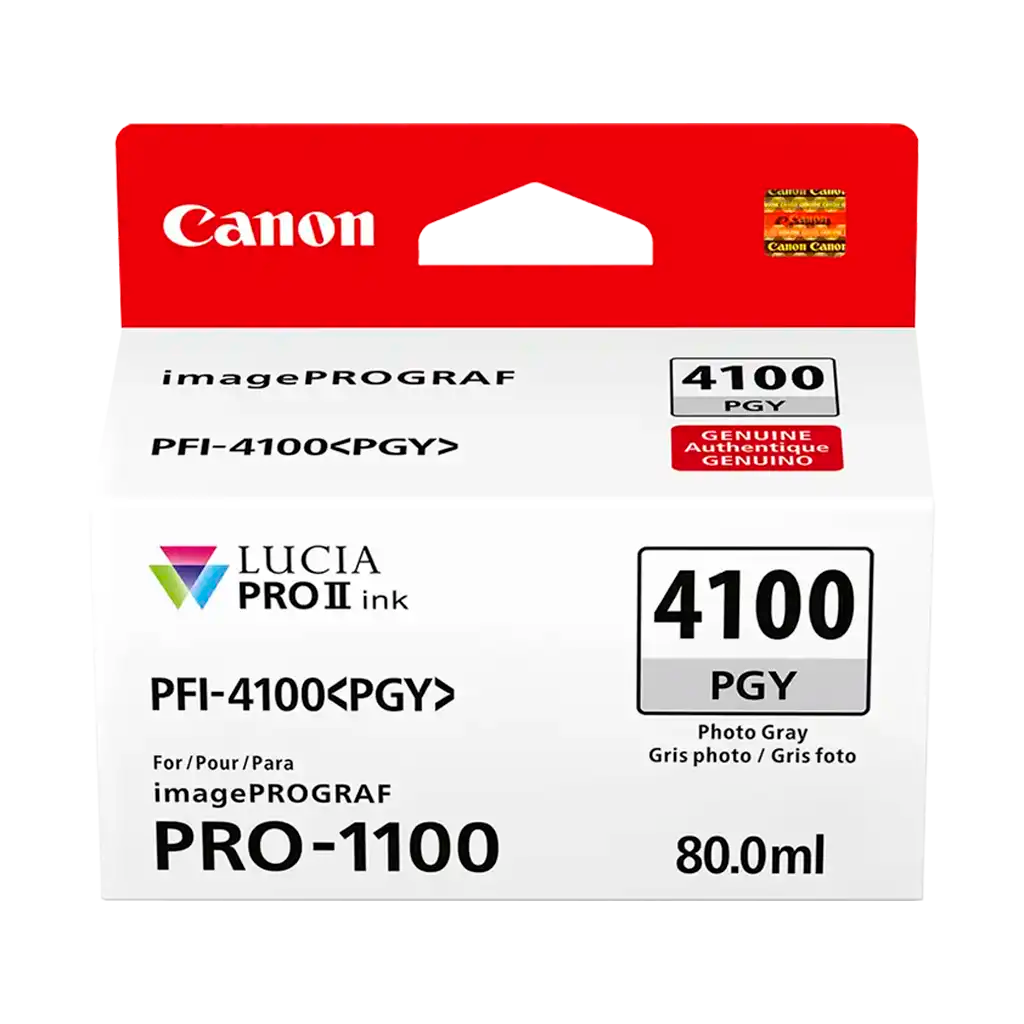 Canon PFI-4100 Photo Gray Pigment Ink Tank (80mL)