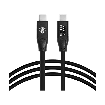 Cobra Tether Straight USB-C Bidirectional Tether Cable (5m, Black)