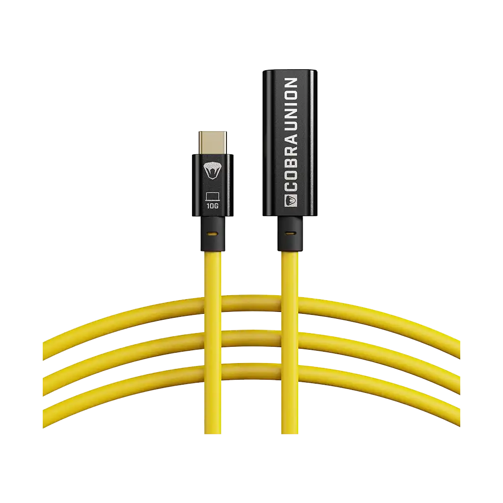 Cobra Tether USB-C Extension Cable (10m, Yellow)