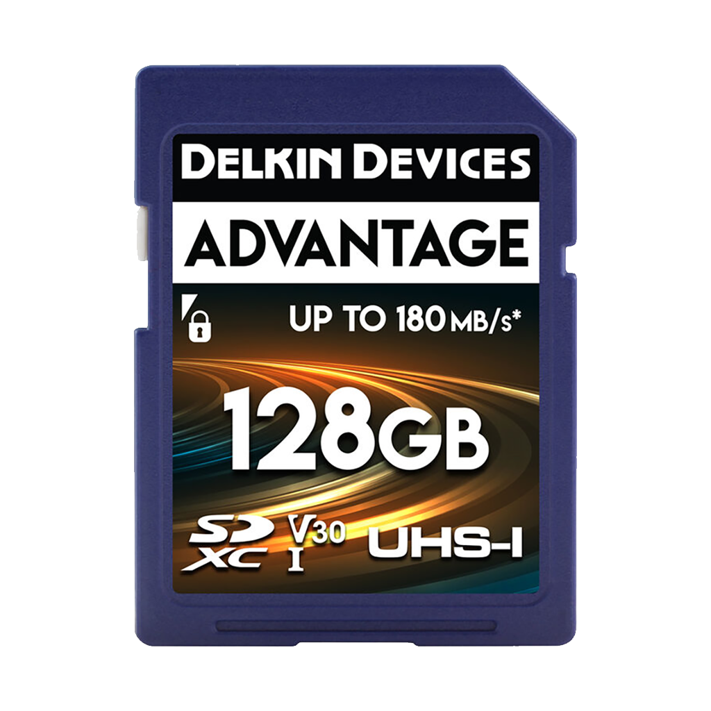 Delkin Devices 128GB Advantage UHS-I SDXC (180MB/s) Memory Card