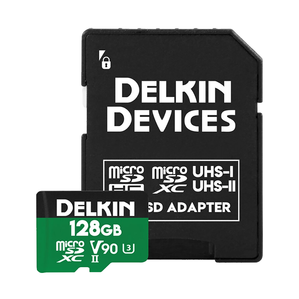 Delkin Devices 128GB POWER UHS-II microSDXC Memory Card with microSD Adapter