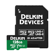 Delkin Devices 128GB POWER UHS-II microSDXC Memory Card with microSD Adapter