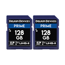Delkin Devices 128GB Prime UHS-II SDXC (280MB/s) Memory Card (Twin Pack)