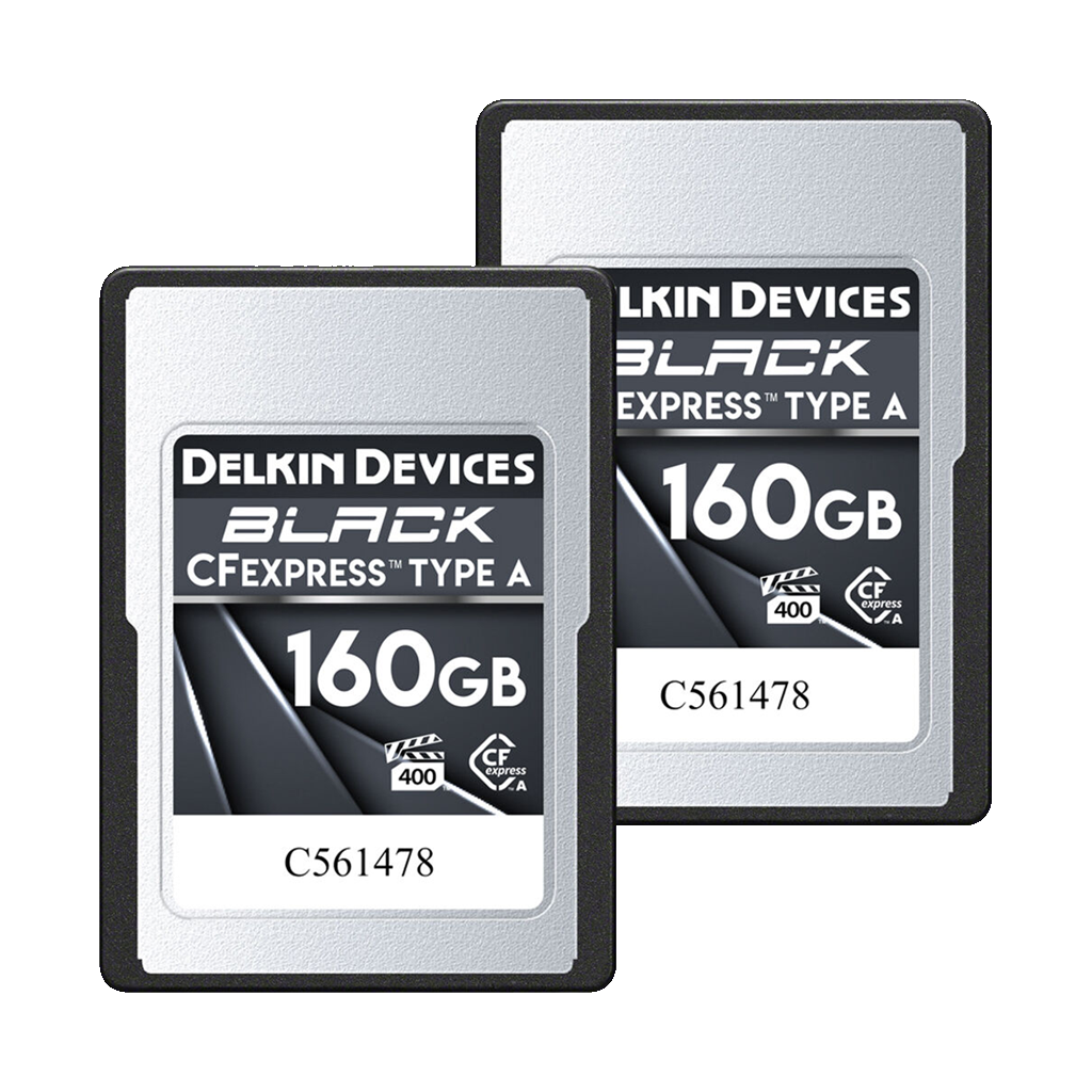 Delkin Devices 160GB BLACK CFexpress Type A Memory Card (Twin Pack)