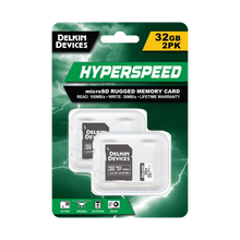 Delkin Devices 32GB Hyperspeed UHS-I microSDHC Memory Card with SD Adapter (Twin Pack)