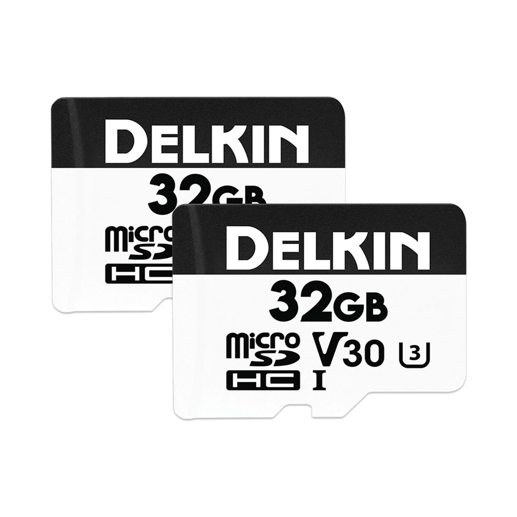 Delkin Devices 32GB Hyperspeed UHS-I microSDHC Memory Card with SD Adapter (Twin Pack)