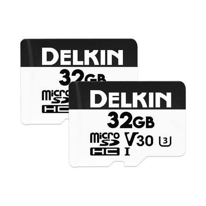 Delkin Devices 32GB Hyperspeed UHS-I microSDHC Memory Card with SD Adapter (Twin Pack)