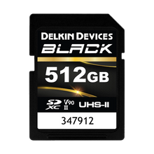 Delkin Devices 512GB BLACK UHS-II SDXC (300MB/s) Memory Card