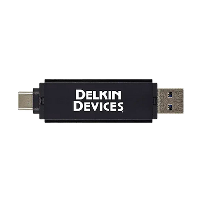 Delkin Devices USB 3.2 Gen 1 SD and microSD Memory Card Reader (USB-C / USB-A)