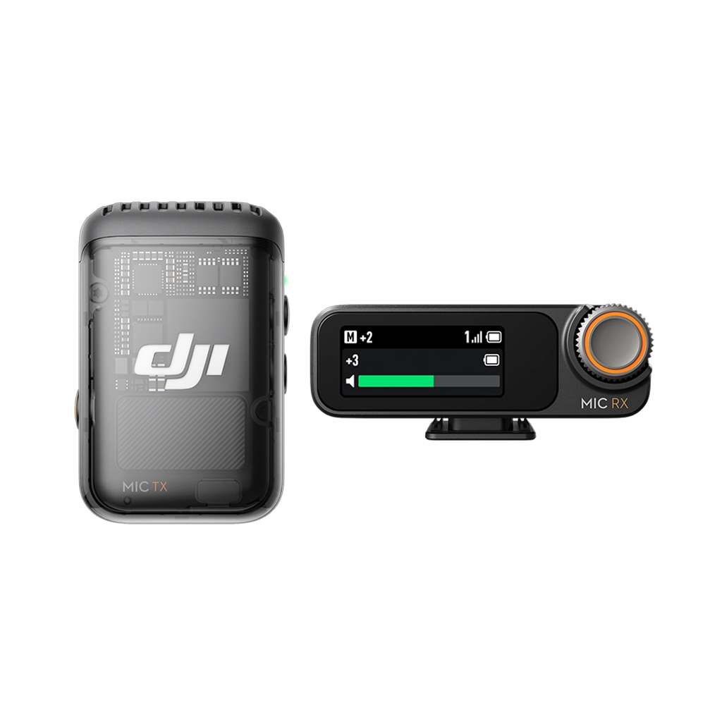 DJI Mic 2 Compact Digital Wireless Microphone System/Recorder for Camera and Smartphone (2.4 GHz)