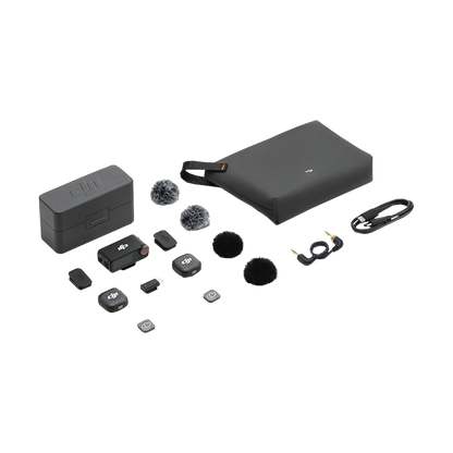 DJI Mic 3 2-Person Compact Digital Wireless Microphone System/Recorder for Camera and Smartphone (2.4 GHz)