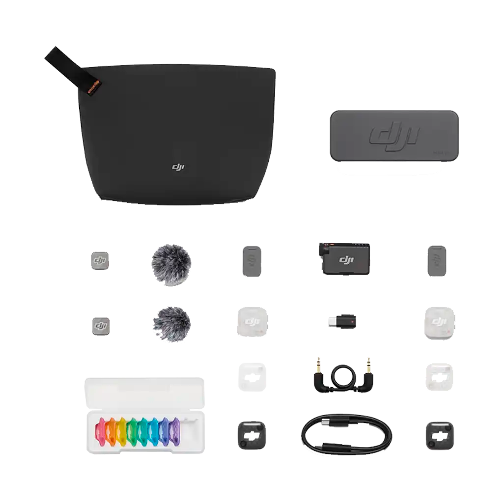 DJI Mic Mini 2S Two-Person Compact Wireless Microphone System for Camera and Smartphone