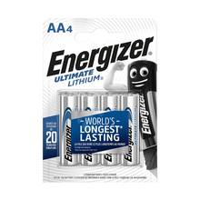 Energizer XL91BP4 1.5v Lithium AA Battery Card 4