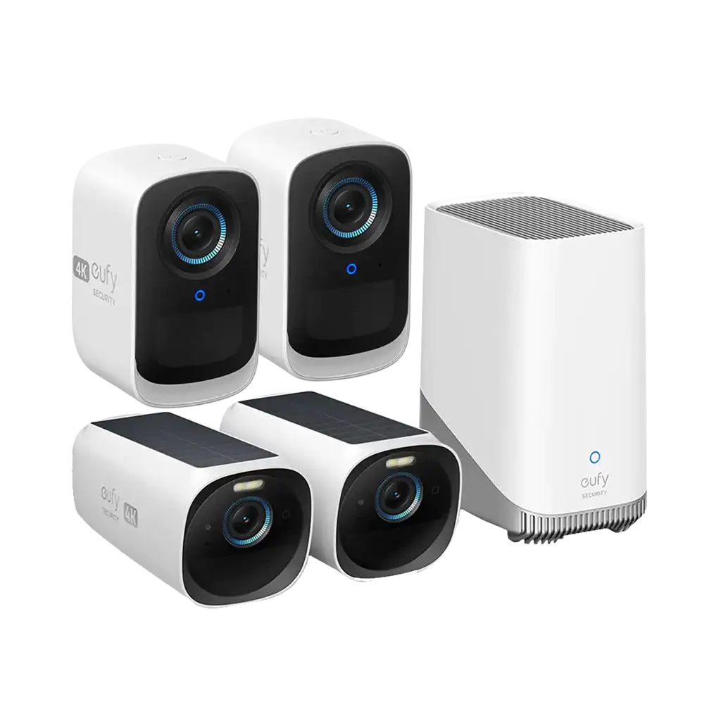 Eufy Security eufyCam 3 4K UHD Wireless Security Camera Kit with 2x Eufy Security eufyCam 3C 4K Add-On Cameras and 1TB SSD