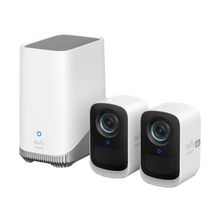 Eufy eufyCam S300 (eufyCam 3C) 2-Cam Kit with Eufy HomeBase 3 S380