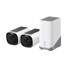 Eufy Security E40 2K Solar-Powered Battery 2 Camera Kit with Homebase 3 and Solar Panel
