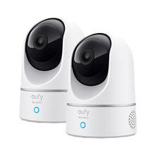 Eufy Security eufy Indoor Cam - 2K with Pan and Tilt (White) (Twin Pack Bundle)