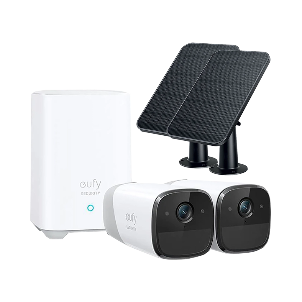 Eufy Security eufyCam 2 Pro 4MP Wireless Security Camera Kit with 2 x Eufy eufyCam Solar Panel Chargers