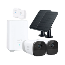 Eufy Security eufyCam 2 Pro 4MP Wireless Security Camera Kit with 2 x Eufy Motion Sensors and 2 x Eufy eufyCam Solar Panel Chargers