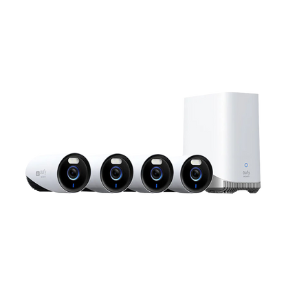 Eufy Security eufyCam E330 4K UHD Professional Wireless Security Camera (4 Camera Kit with Eufy HomeBase 3 S380)