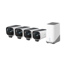Eufy Security eufyCam S3 Pro 4K UHD Wireless Security Four-Camera Kit with Eufy Security Smart Display E10