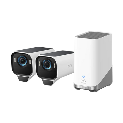 Eufy Security eufyCam S3 Pro 4K UHD Wireless Security Two-Camera Kit with Eufy Security Smart Display E10