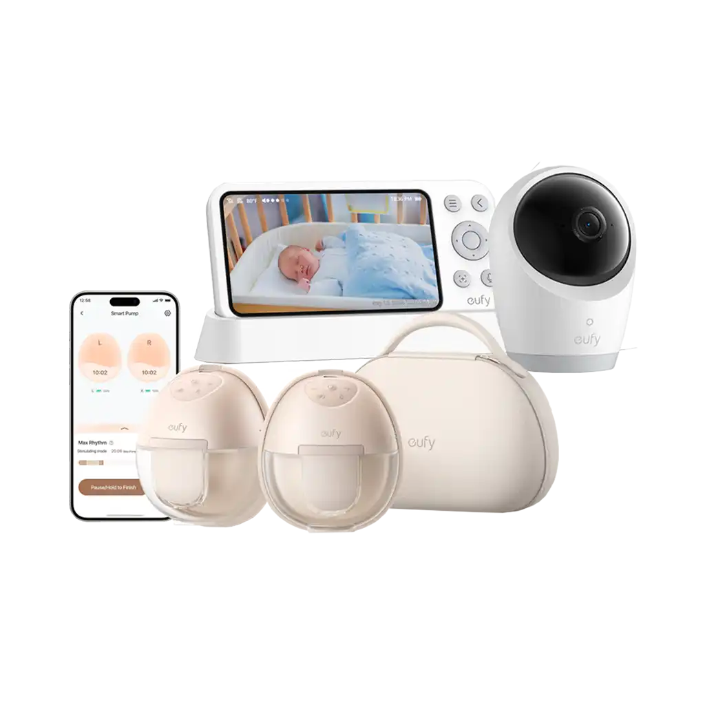 Eufy Wearable Breast Pump S1 Pro with Eufy Baby Monitor E21
