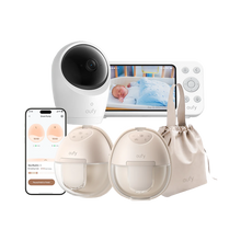 Eufy Wearable Breast Pump S1 with Eufy Baby Monitor E20