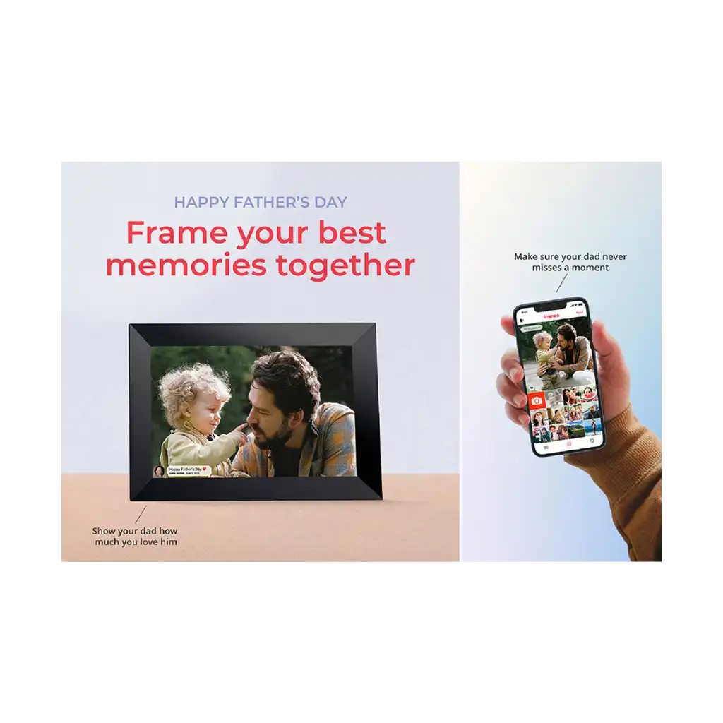 Frameo 10.1” WiFi Digital Photo Frame Black
