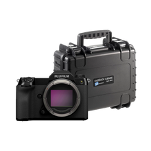 Fujifilm GFX 100S Medium Format Mirrorless Camera with B&W International Type 3000 Outdoor Hard Case with Dividers (Black)