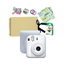 Fujifilm Instax Mini 12 Instant Film Camera Festive Value Pack (Clay White)