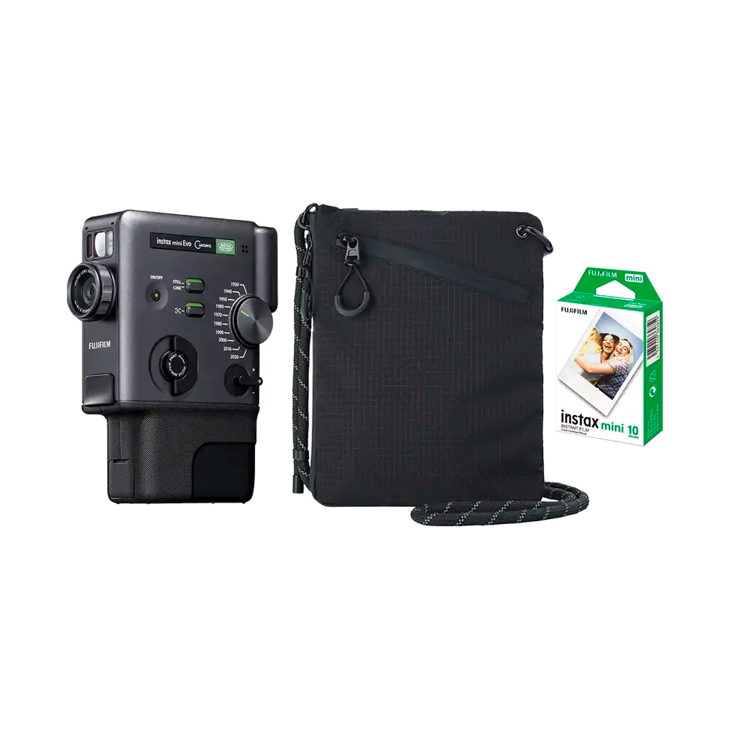 Fujifilm Instax Mini Evo Cinema Hybrid Instant Camera with 1 Film and Case