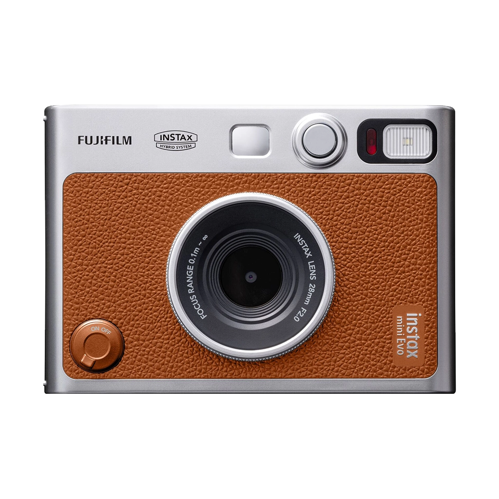 Fujifilm Instax Mini Evo Hybrid Instant Camera (Brown)