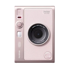 Fujifilm Instax Mini Evo Hybrid Instant Camera with 1 Fujifilm Instax Mini Instant Film and Instax Evo Case (Gentle Rose)