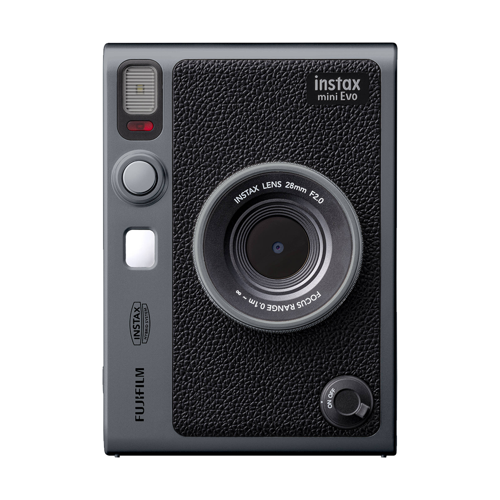 Fujifilm Instax Mini Evo Limited Edition Hybrid Instant Camera Bundle (Dark Silver)