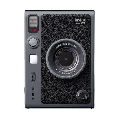 Fujifilm Instax Mini Evo Limited Edition Hybrid Instant Camera Bundle (Dark Silver)
