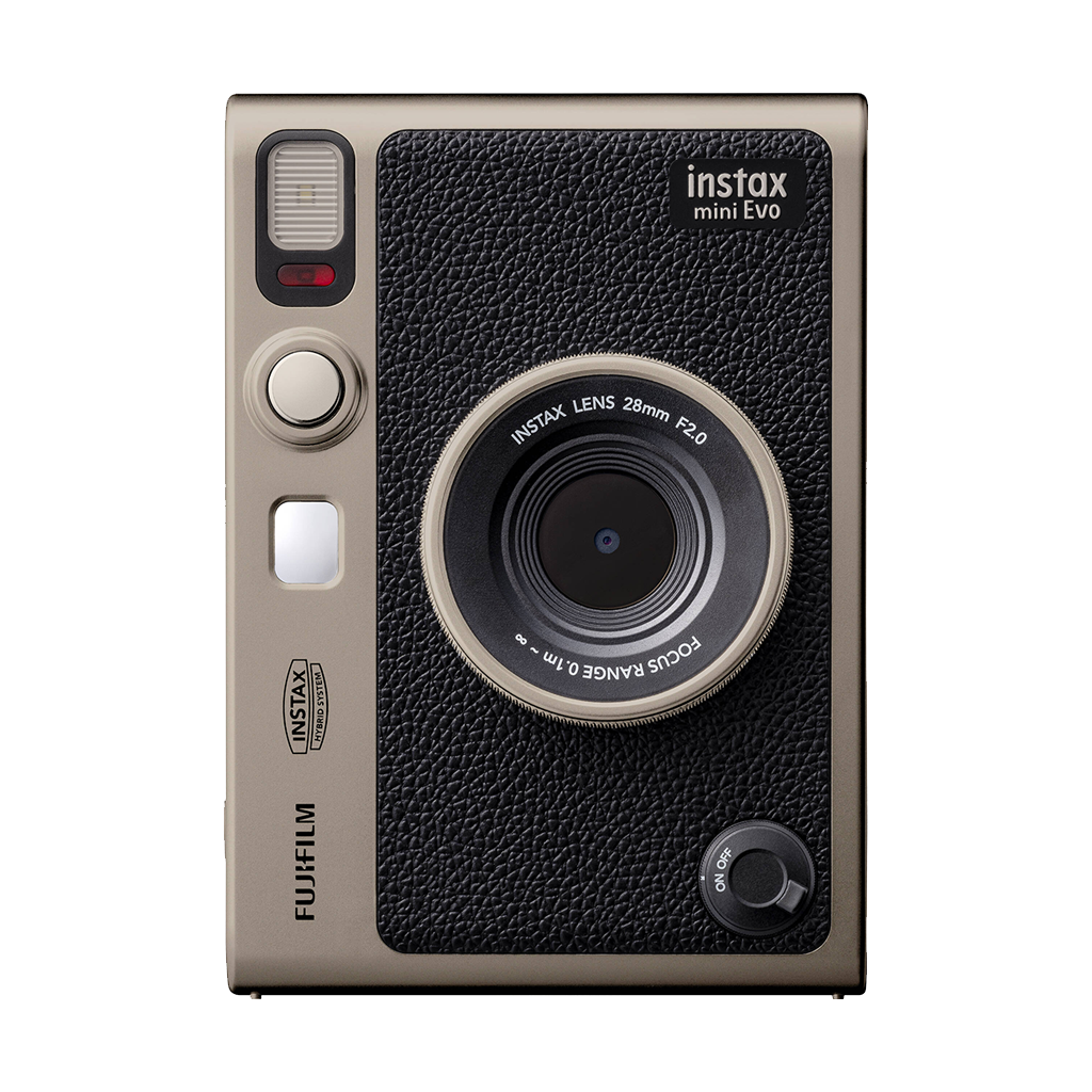 Fujifilm Instax Mini Evo Limited Edition Hybrid Instant Camera Bundle (Titanium Gold)