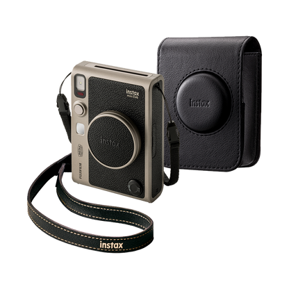 Fujifilm Instax Mini Evo Limited Edition Hybrid Instant Camera Bundle (Titanium Gold)