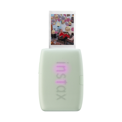 Fujifilm Instax Mini Link 3 Smartphone Printer with Case and Fujifilm Instax Mini Instant Film - Plain White (Sage Green)